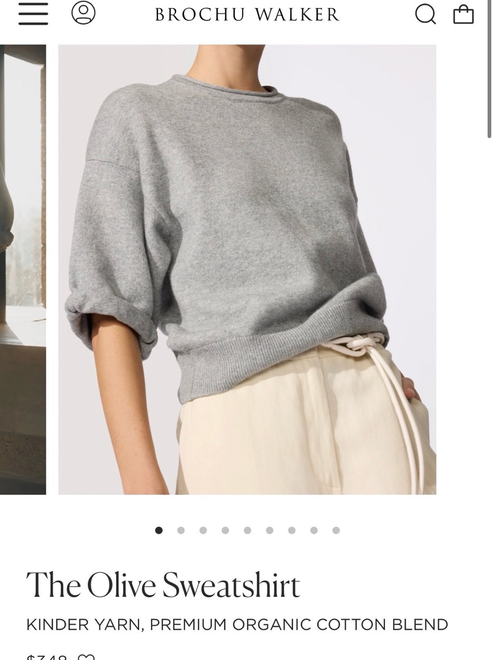 Brochu Walker Olive sweatshirt